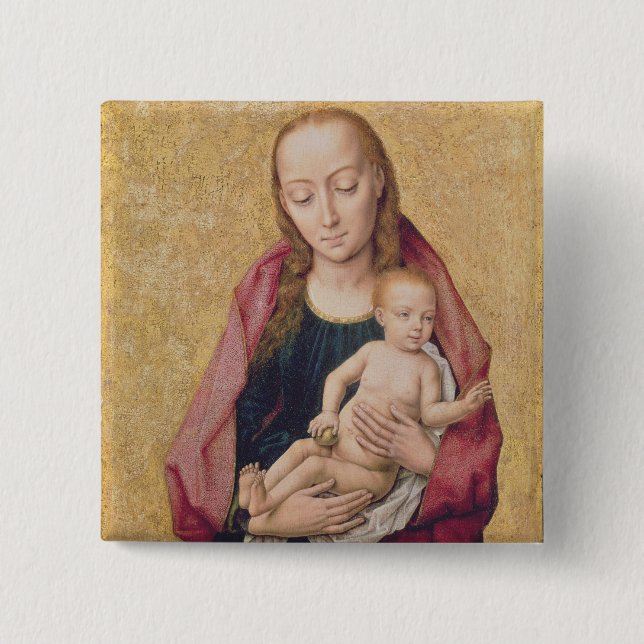 Madonna and Child 2 Pinback Button (Front)