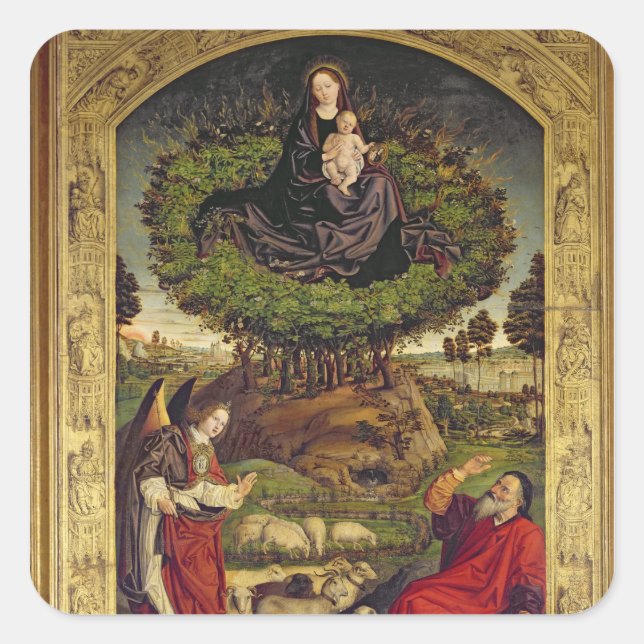Madonna and Child 2 Square Sticker (Front)