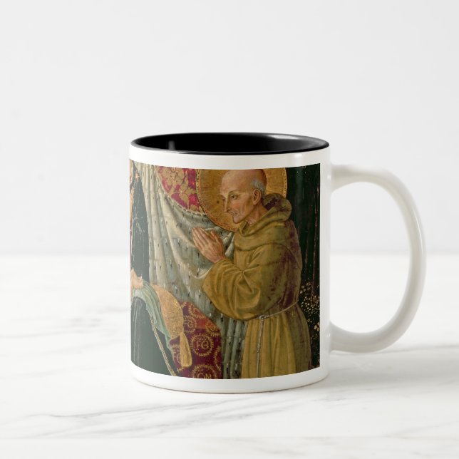 Madonna and Child 2 Two-Tone Coffee Mug (Right)