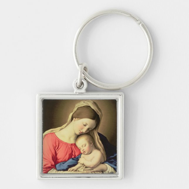 Madonna and Child 3 Keychain (Front)