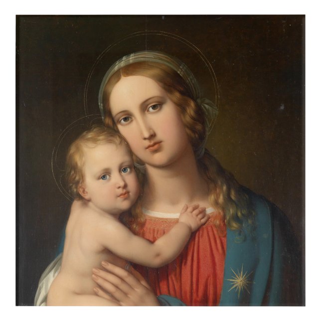 Madonna and Child Acrylic Print (Front)