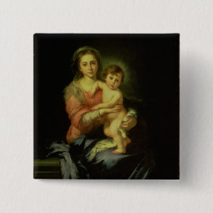 Madonna and Child, after 1638 Pinback Button