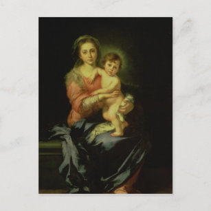 Madonna and Child, after 1638 Postcard