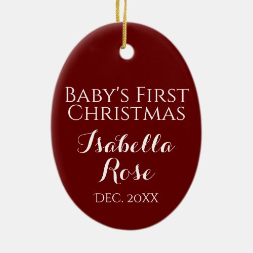 Madonna and Child Babys First Christmas Ornament