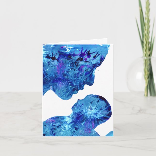 Madonna and Child beautiful watercolor  Holiday Card (Front)