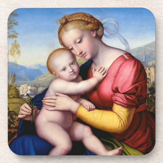 Madonna and Child Beverage Coaster (Front)