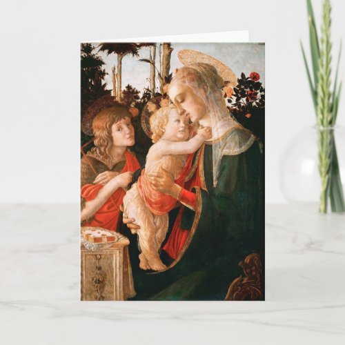 Madonna and Child  Botticelli Card