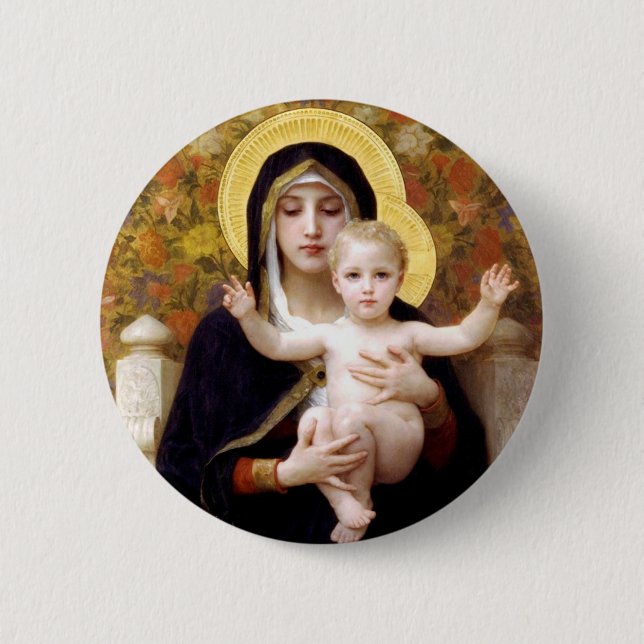 Madonna and Child Button (Front)