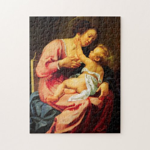 Madonna and Child by Artemisia Gentileschi Jigsaw Puzzle