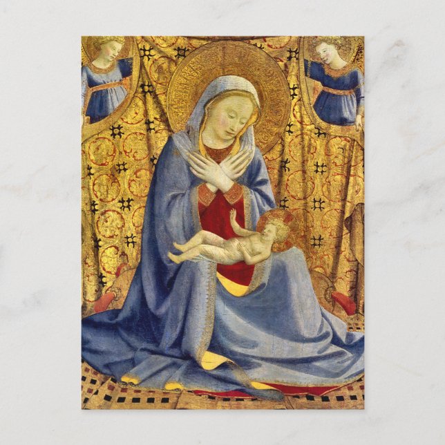 Madonna and Child by Fra Angelico Postcard (Front)