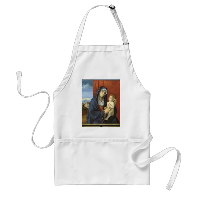 Madonna and Child by Giovanni Bellini Adult Apron (Front)
