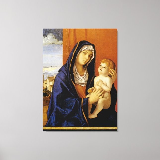 Madonna and Child by Giovanni Bellini Canvas Print (Front)