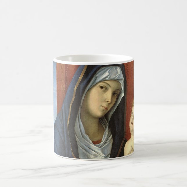 Madonna and Child by Giovanni Bellini Coffee Mug (Center)