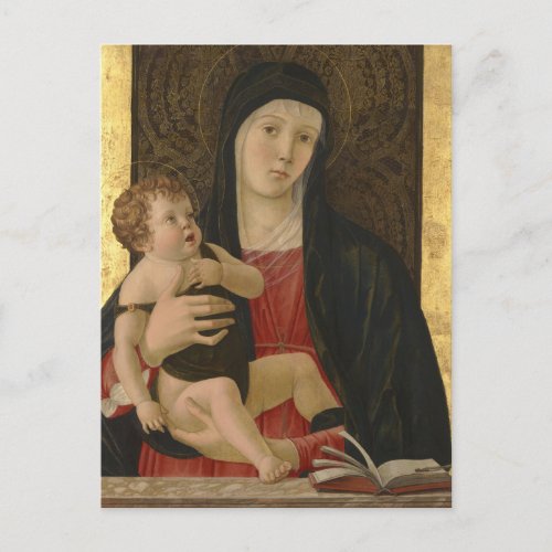 Madonna and Child by Giovanni Bellini _ Postcard