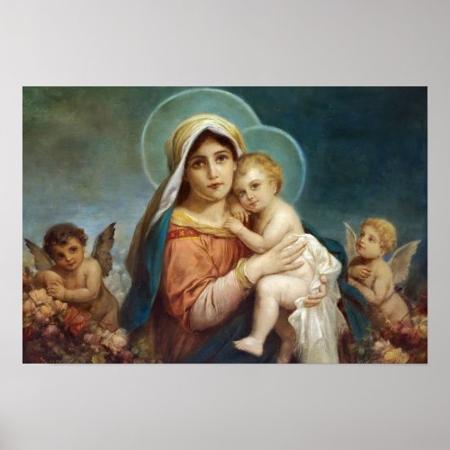 Madonna and Child by Hans Zatzka _ poster