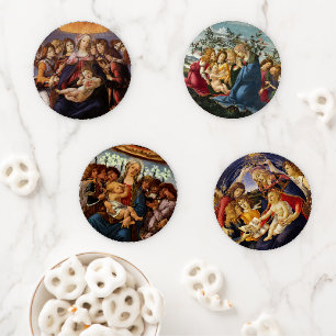 Madonna and Child by Sandro Botticelli Coaster Set