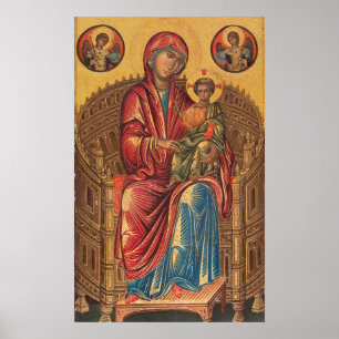 Madonna and Child - Byzantine Fine Art Poster
