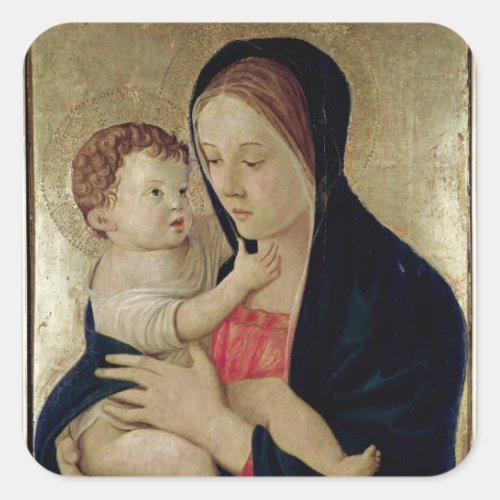Madonna and Child c1475 Square Sticker