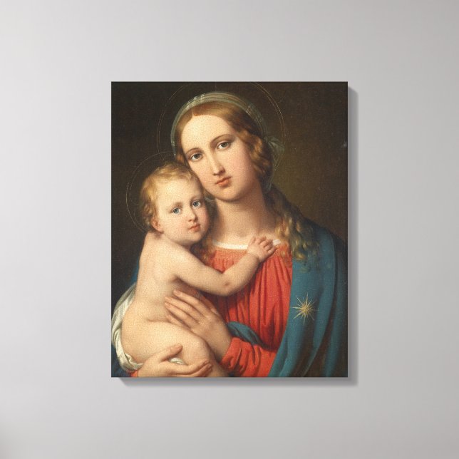 Madonna And Child Canvas Print (Front)