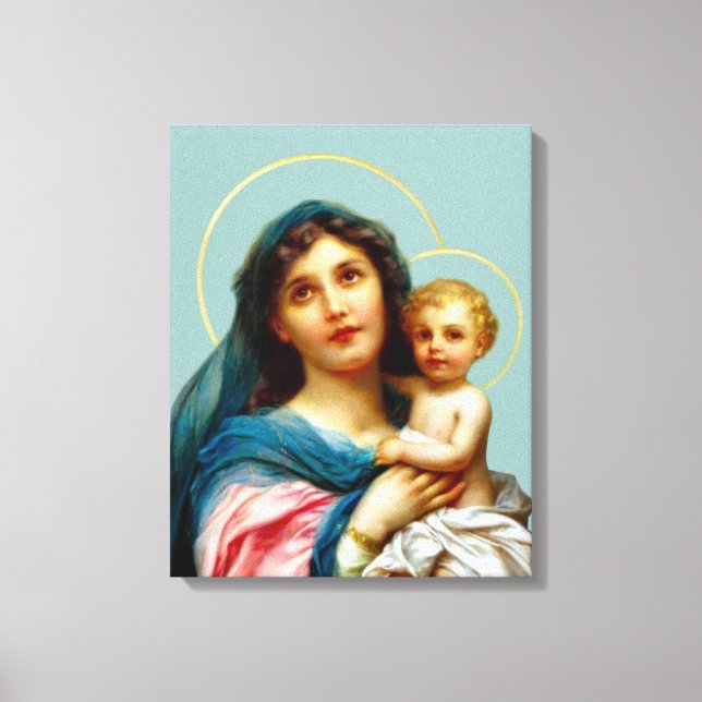 Madonna And Child Canvas Print (Front)