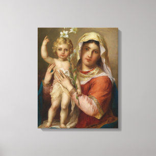 Madonna And Child Canvas Print