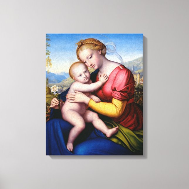 Madonna And Child Canvas Print (Front)