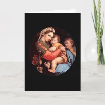 Madonna And Child Card by Xuxario at Zazzle