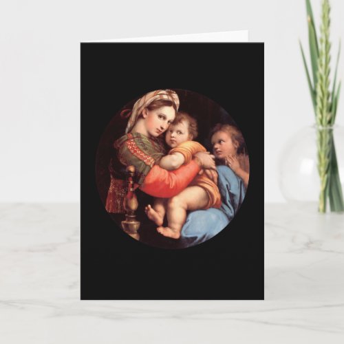 Madonna and Child card
