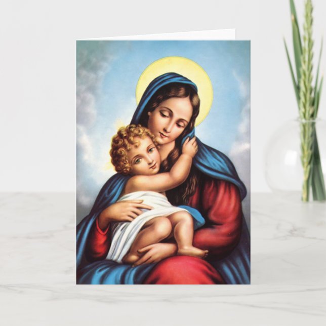 Madonna and child card (Front)