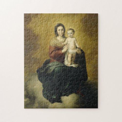 Madonna and Child Christian Art Jigsaw Puzzle