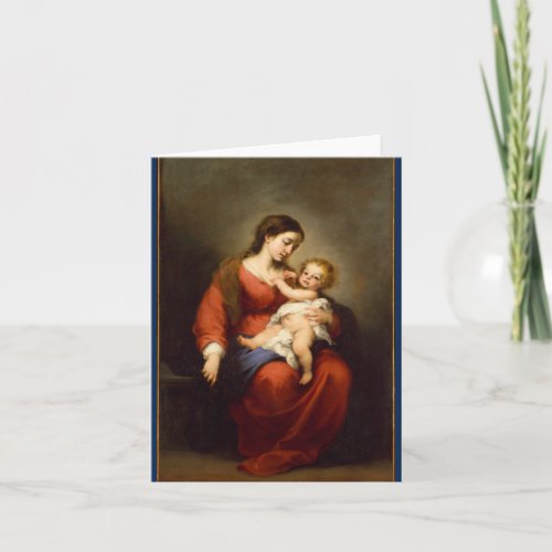 Madonna and Child  Christmas Card