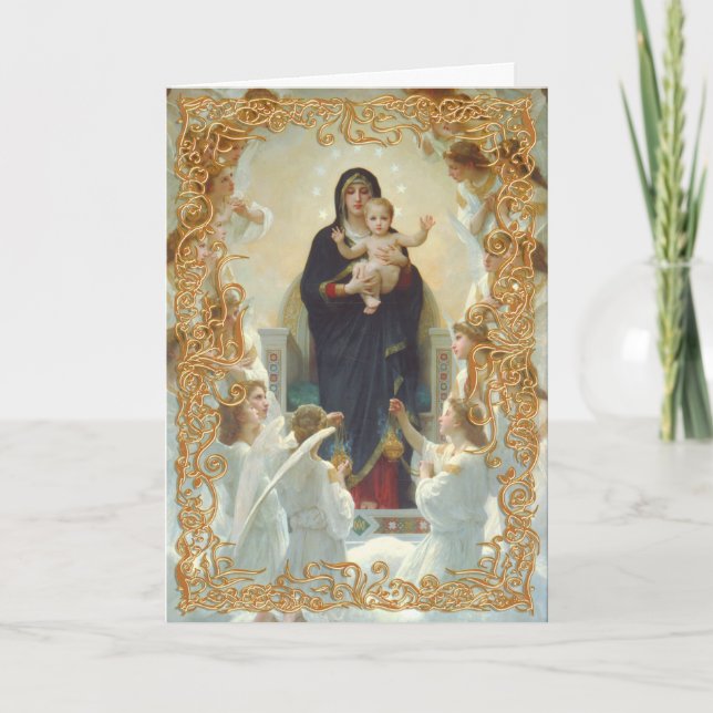 Madonna and Child Christmas Card (Front)