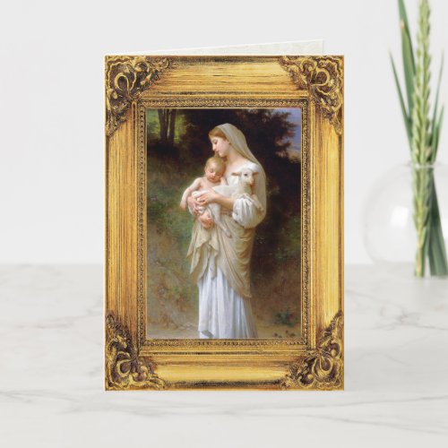 Madonna and Child Christmas Holiday Card