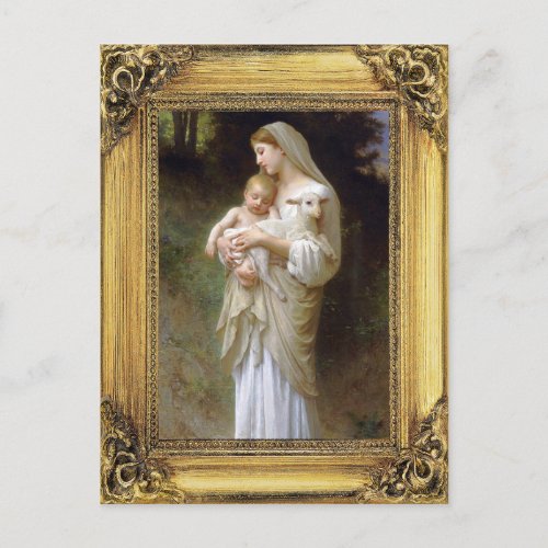 Madonna and Child Christmas Holiday Postcard