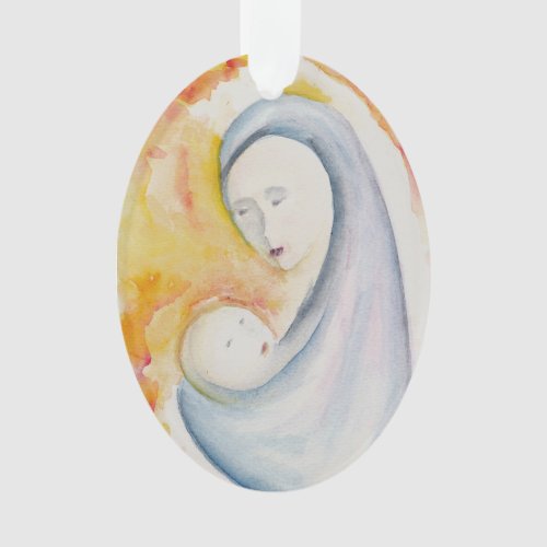 Madonna and Child Christmas Ornament