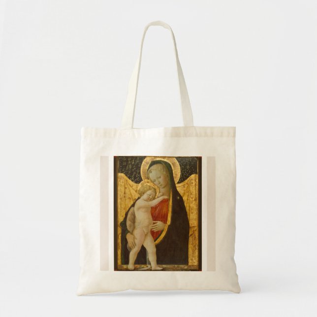 Madonna and Child Christmas Small Tote Bag (Front)