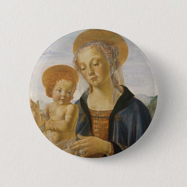 Madonna and Child, circa 1470 Button (Front)