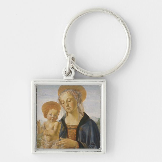 Madonna and Child, circa 1470 Keychain (Front)