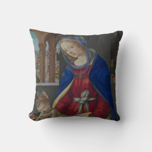 Madonna and Child, circa 1483-4 Throw Pillow