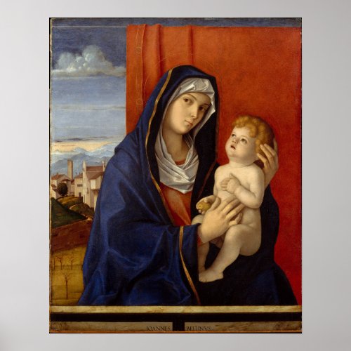 Madonna and Child circa 1485 Poster