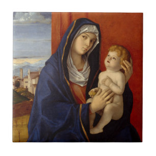 Madonna and Child, circa 1485 Tile