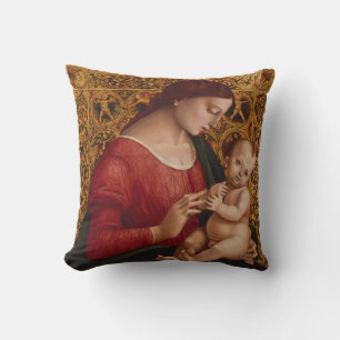 Madonna and Child, circa 1505-07 Throw Pillow