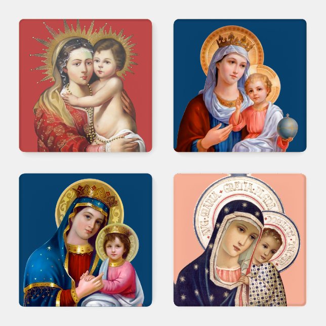 Madonna and Child Coaster Set (Set)