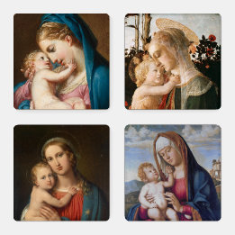 Madonna and Child Coaster Set