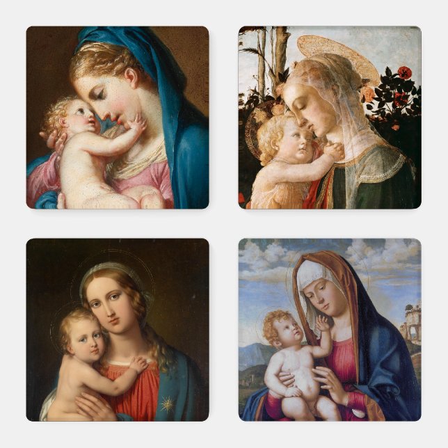 Madonna and Child Coaster Set (Set)
