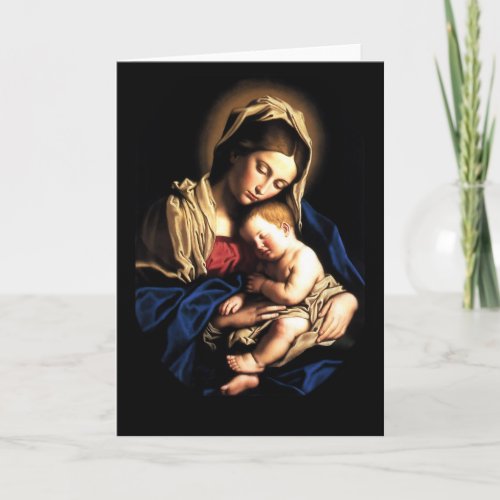 Madonna and Child Custom Card
