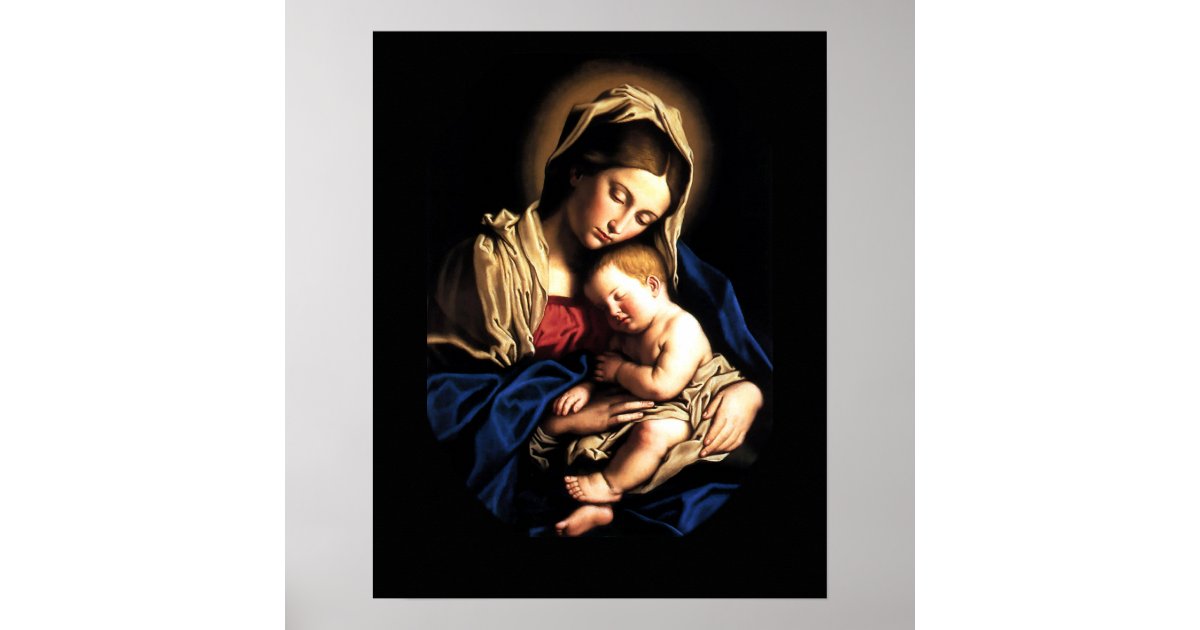 Madonna and Child Custom Poster | Zazzle