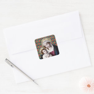 Madonna and Child (DPT 001) Square Sticker