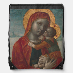 Madonna And Child Drawstring Bag