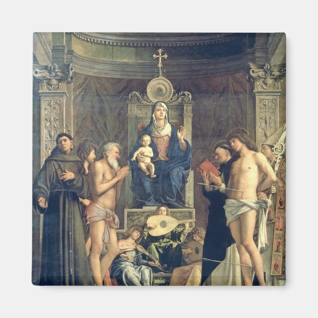 Madonna and Child Enthroned between SS. Francis, J Magnet (Front)